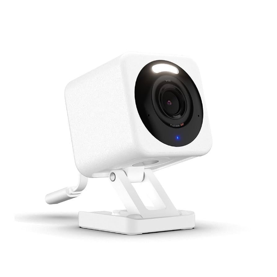 Wyze Cam v4 white indoor-outdoor security camera