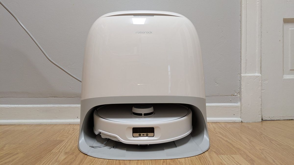 Roborock Qrevo Curv with its dock